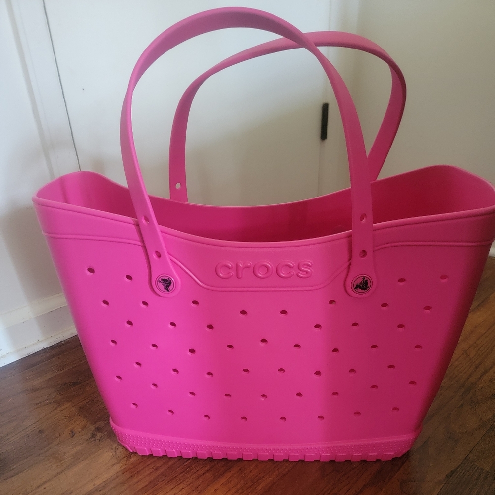 Crocs LARGE Dragon Fruit (Pink) Tote Bag (NWOT)